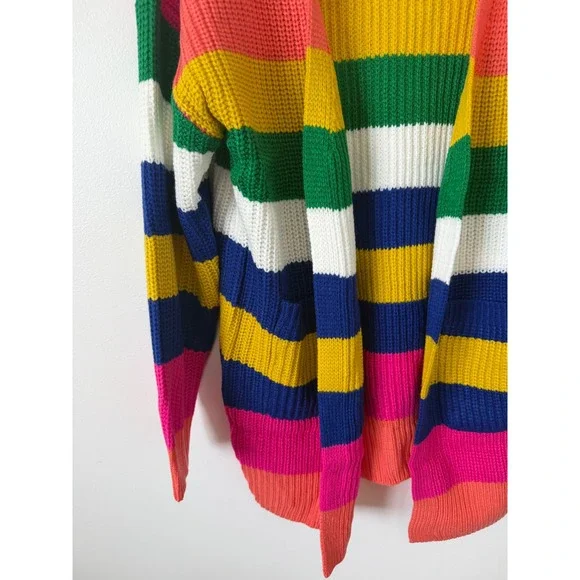 Urban Daizy Women's Rainbow Chunky Knit Cardigan – Small/Medium – NWOT - Picture 5 of 7